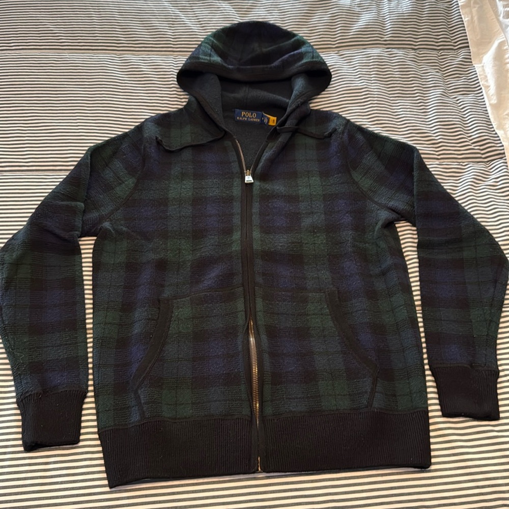 Polo washable wool hoodie